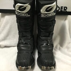 O'NEAL Men's Riding Boots Size 9 Black/White